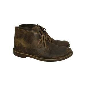 Clarks Mens Shoes Size 10M Brown Comfort Walking Desert Chukka Boots Leather